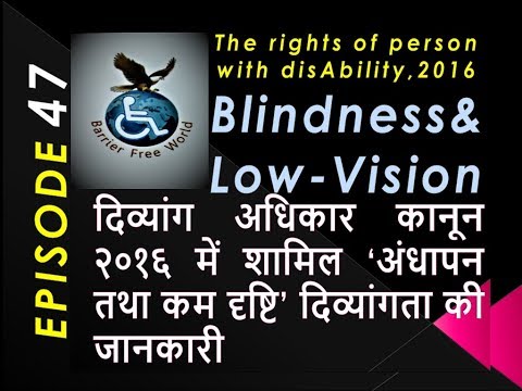 Blindness and Low-Vision | अंधापन तथा कम दृष्टि’ दिव्यांगता की जानकारी   |By Barrier Free World