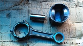 How to assemble and lock Piston, Connecting rod with Gudgeon pin and Circlip