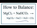 Balancing Chemical Equations Concepts
