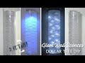 Turn dollar tree chopping mats into glam wall sconces  diy luxury home decor transformation