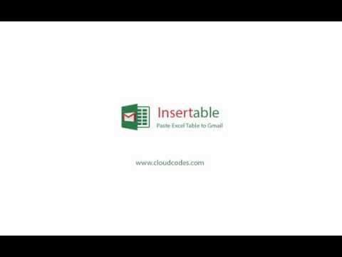 Insertable - Paste Excel Tables in Gmail