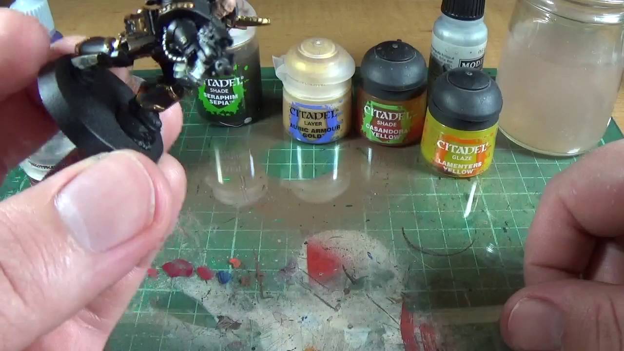 Warhammer 40K Painting & Modelling Tutorial TRUE METALLIC GOLD YouTube