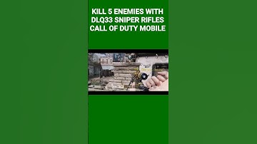 Kill 5 enemies with dlq 33 sniper rifles in call of duty mobile target acquried event #callofduty