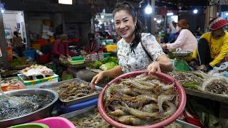 Country chefs: Market show and cooking: Shrimp and pork cooking - Yummy shrimp recipe