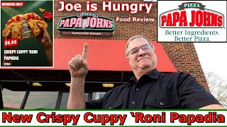 Papa Johns New Crispy Cuppy ‘Roni Papadia Review | Crispy Cuppy ‘Roni Menu | Joe is Hungry 🌶️🍕🧀🥟