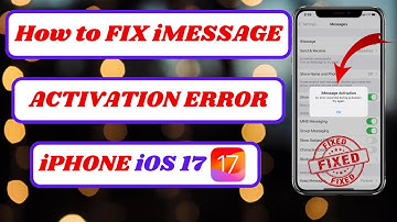 how to fix imessage activation an error occurred during activation. try again|iOS17|2024