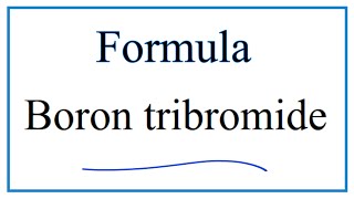 Write the formula for BBr3 Boron tribromide Lewis Structure Of Bbr3 Boron Tribromide