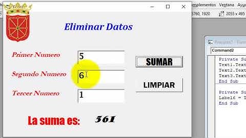 Visual Basic 6.0 - Limpiar y Operaciones matemáticas