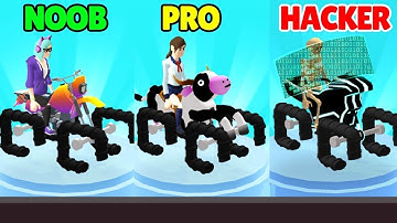 NOOB vs PRO vs HACKER inScribble Rider : All Levels Gameplay, New iOS Android Games