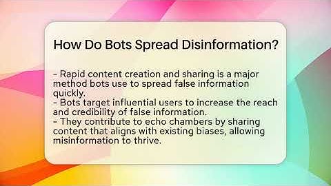 How Do Bots Spread Disinformation? - Everyday-Networking