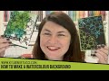 Learn how to make a FAST and EASY watercolour background