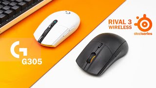Steelseries Rival 3 Wireless vs G305 Wireless Review - The Best Wireless Gaming Mice!