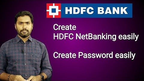 How to Create HDFC NetBanking | How to create hdfc netbanking Password in telugu