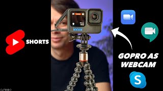 How to use your GoPro as Webcam | Hero 11, 10,  9 & 8 #shorts