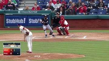 MIA@PHI: Gordon connects for solo homer to right