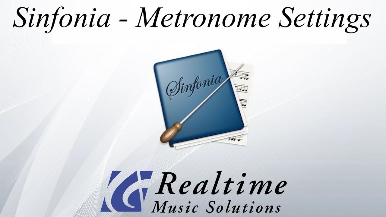 Sinfonia - Metronome Settings - YouTube