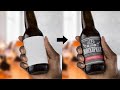 How to Make a Beer Bottle Mockup| Mockup Tutorial