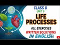 Class 8 Unit 5 Life Process All Exercise 5 1 5 3 Solved In English 