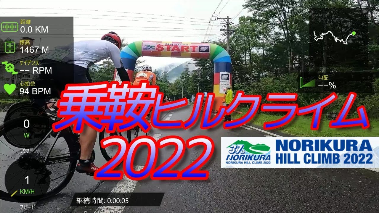 乗鞍ヒルクライム2022 レース 1:12:54 ノーカット版 コメンタリー動画
