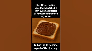 Day 101 of posting Nutella W/bread #shorts #youtubeshort #viralshort #nutella #mrbeast #roadto100k