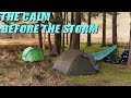 Tarp Wild Camping in a Storm next to Pen Y Fan | RBLI Tommy Sleep Out