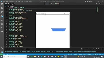 Draw google drive logo using Python turtle