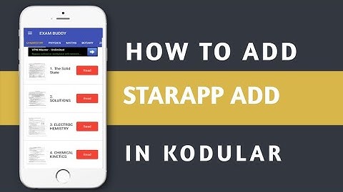 STARTAPP ADS IN KODULAR