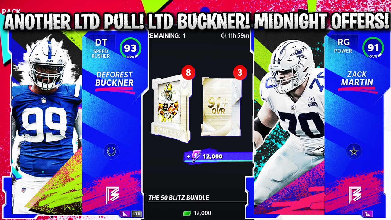 ANOTHER LTD PULL! LTD 93 BUCKNER! 50 BUNDLE BLITZ OFFER+MORE! MIDNIGHT OFFERS! | MADDEN 21