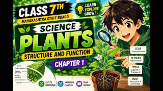 CLASS 7TH SCIENCE | CH.2 PLANTS : STRUCTURE AND FUNCTION | MAHARASHTRA STATE BOARD |TERM 1