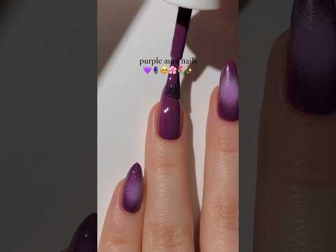 purple aura nails!