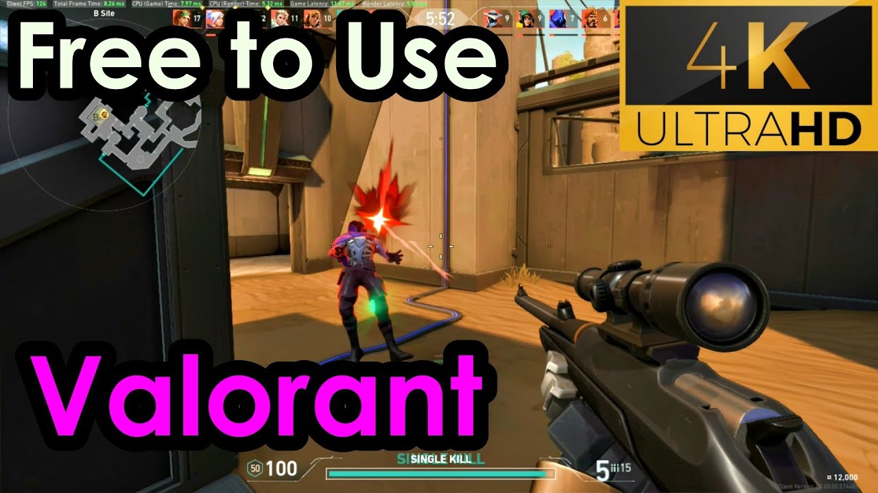 Valorant Gameplay - Free To Use (60 FPS) 