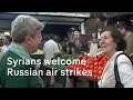 CENSORED BY U.S. MEDIA: The Syrian people welcome Russian air strikes and missile attacks on ISIS