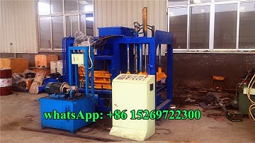 #machine change moulds yourself for QT4-18 automatic hydraulic concrete block machinery