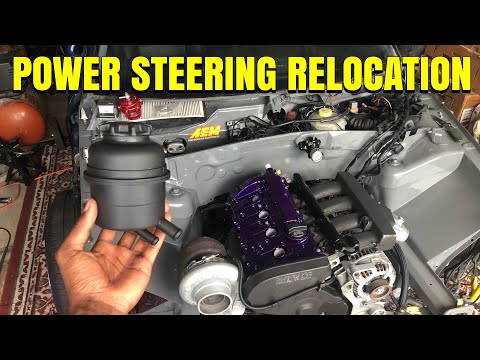 Audi A4/S4 B5 Power Steering Reservoir Relocation