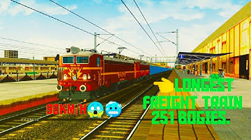Sheshnag Freight Train | IR Latest, Longest Freight Train | MSTS Gameplay