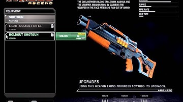 Tribes Ascend: Interactive Menu: Classes: PathFinder: Secondary Weapon: Holdout Shotgun