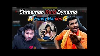 Shreeman Raids Dynamo Fanny Raids | Girls reaction on shreeman Raids #daynamo #shreemanlegend