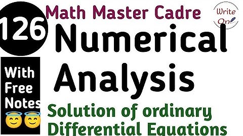 Numerical Analysis |Math Master Cadre 2022|Numerical Methods|Chapter - 23|Master Cadre|Full Coaching