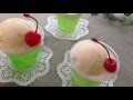 《お菓子作り》クリームソーダゼリー    icecream soda jelly