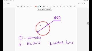 1005 ENGINEERING GRAPHICS  | DIMENSIONING  PART 3
