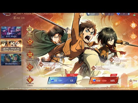 MLBB X ATTACK OF THE TITAN - 10 DRAW @AngelDommeX