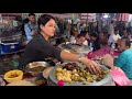 Very Hard Working Busy Lady Selling Cheapest Roadside Unlimited Meals at Kolkata | Street Food India