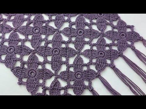 Bu şal başka🎉 motifli etol şal modeli yapılışı / crochet  örgü şal modelleri