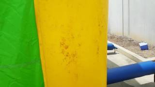 Removing mold from a jumping castle ir pvc materials