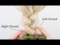 How To Braid Hair For Complete Beginners (With Hand Placement & More) [CC] | EverydayHairInspiration
