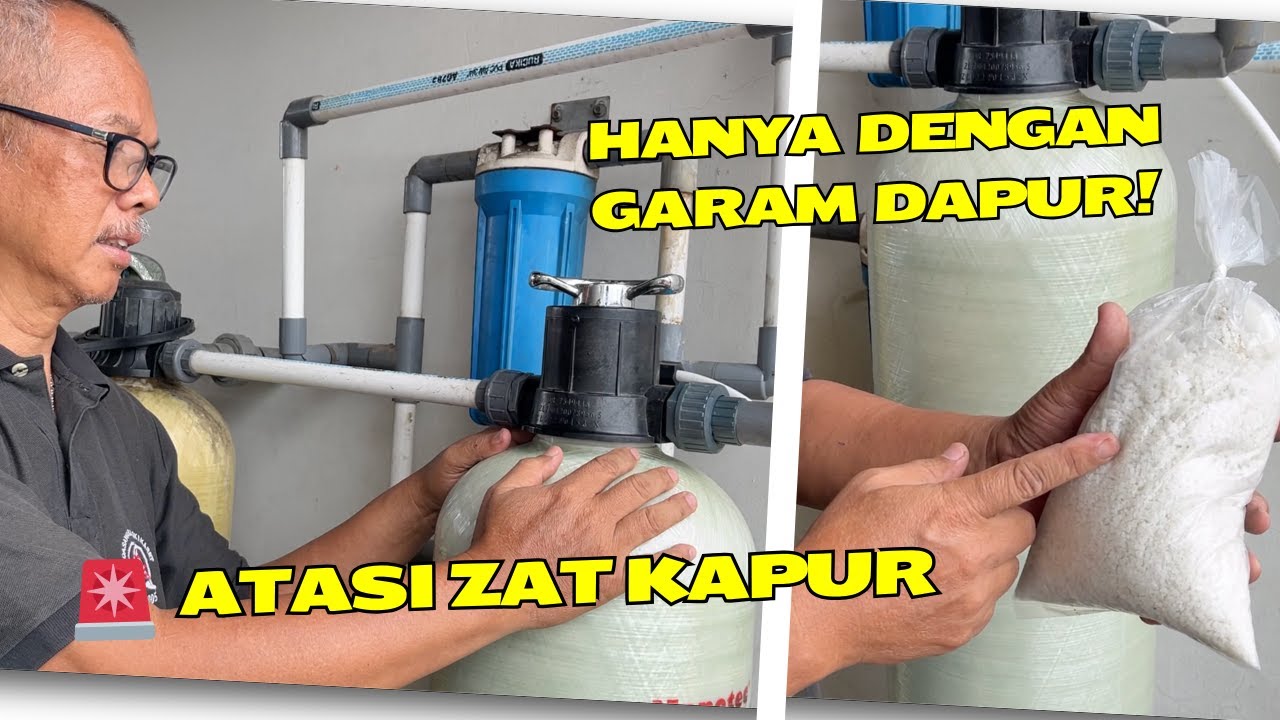 Cara Mudah Regenerasi Filter Softener FRP 1054 | Atasi Zat Kapur Tinggi
