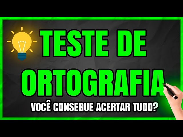 TESTE DE ORTOGRAFIA ERROS 👉 ORTOGRÁFICOS MAIS COMUNS #quiz #quiztime