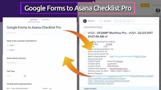 Google Forms to Asana Checklist Pro - Intro Short