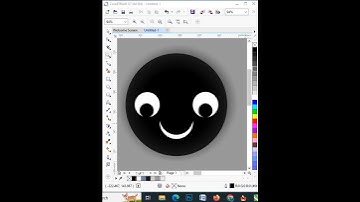 Emoji logo designing in Corel draw professional logo bnaye #viral #corel#3d#short