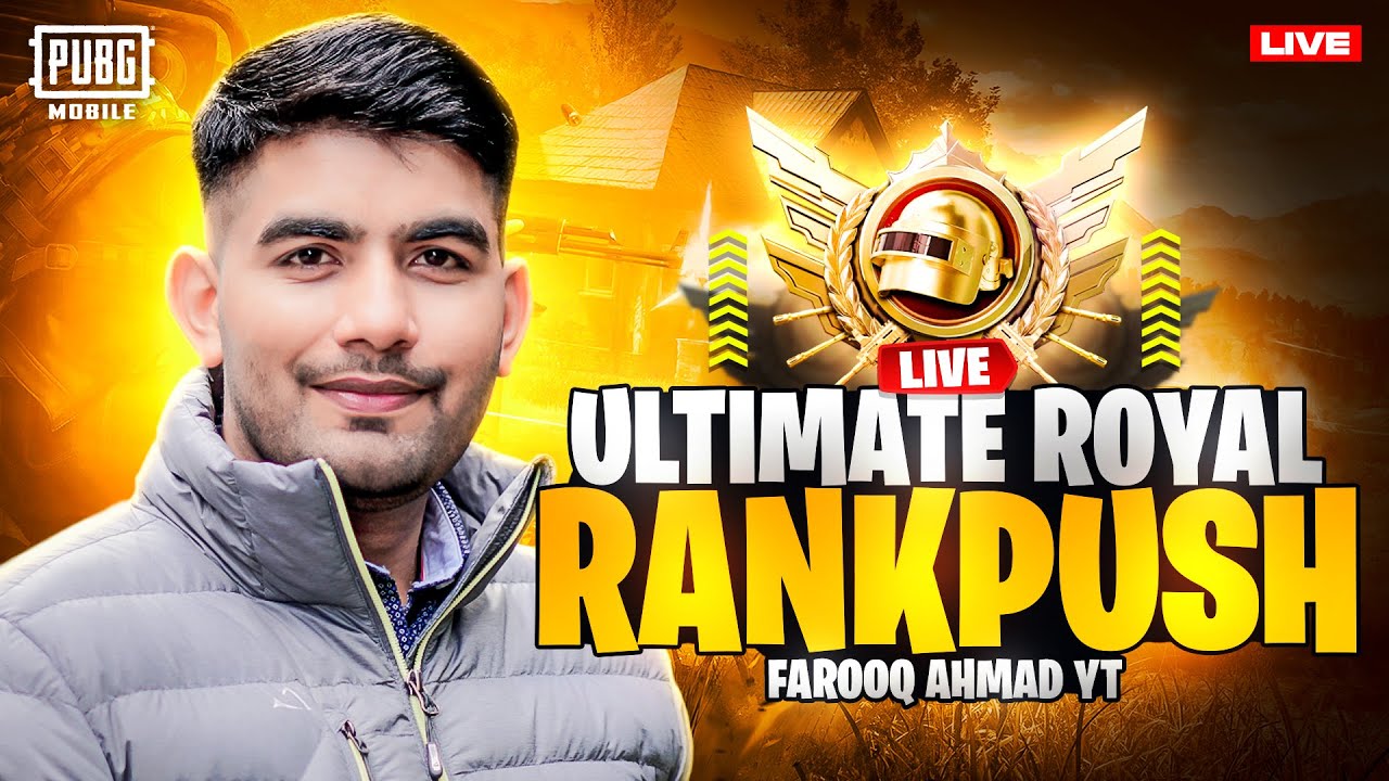 Day 8 Ultimate Royale Rank Push | Rank Exceed I |🔥 PUBG MOBILE Live 🔥 ...